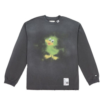 MAISON MIHARA YASUHIRO ミハラヤスヒロ プリンティング ディストressed Tシャツ ブラック J13LT731 146877453