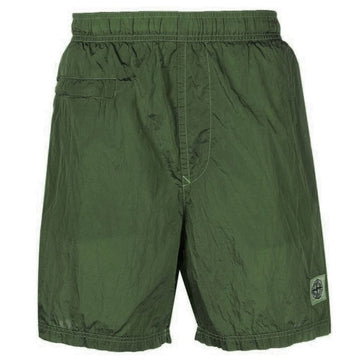 Stone Island Logo Swim Shorts Khaki 7615B0243 V0058 52952974