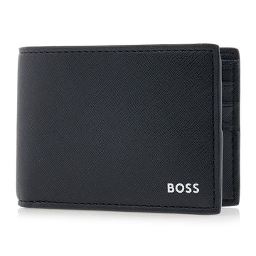 HUGO BOSS レザー折りたたみ財布 50485613 001 FW25 147406528