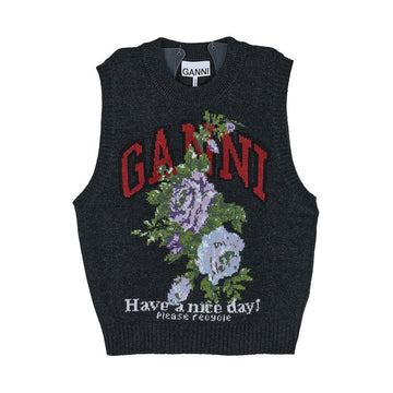 GANNI Rose Damenwolle Pullover FW25 K2596 252 147406593