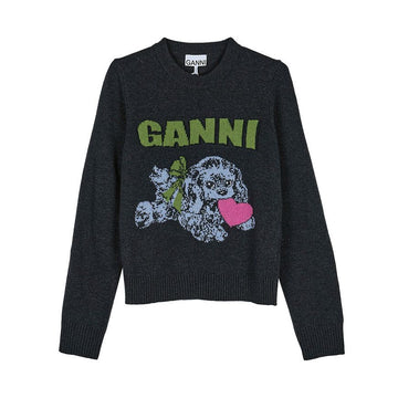 GANNI K2597 252 FW25 女性用パピーウールニット 147406597