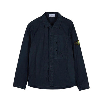 STONE ISLAND SS25 メンズ スーピマ コットン シャツ 147406656