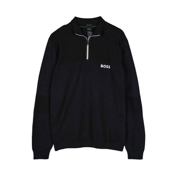 HUGO BOSS ジッパーネックウォータープルーフニット 50541953 001 FW25 147406687