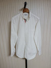Thom Browne White Three-Striped Hidden Oxford Shirt 1 147412575 [P]