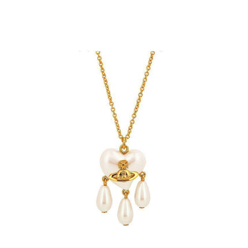 Vivienne Westwood Cheryl Pearl Heart Necklace 6301012T 02R107 144732251