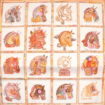 HERMES シェヴァロスコープ カレ 90 シルクスカーフ kk75912437 147441041