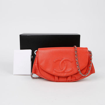 CHANEL Halbmond-Linkskette Schulterkreuztasche A40033 147248143