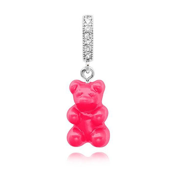 CRYSTAL HAZE Kristhalheize NOSTALGIA BEAR-COSMOPOLITAN-PAVE CONNECTOR SILBER 144767779