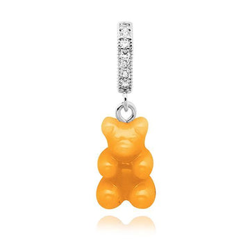 CRYSTAL HAZE Nostalgia Bear - NYC Taxi Yellow - Pave Connector Silver 144767761