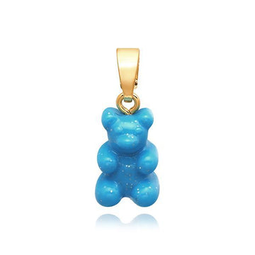 CRYSTAL HAZE Nostalgia Bear - Lagoon - Classic Connector Gold Pendant Charm 144767886