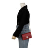 Gucci Interlocking G Mini Leather Wallet Chain Bag Red 146463372 [P]