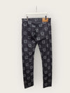 Versace Medusa Multi Lettering Logo Black Denim Pants 147449764 [P]
