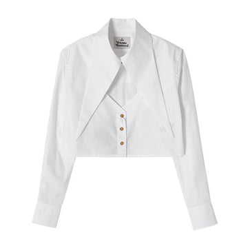 Vivienne Westwood Orb Logo Heart Cut Off Crop Top 144732393