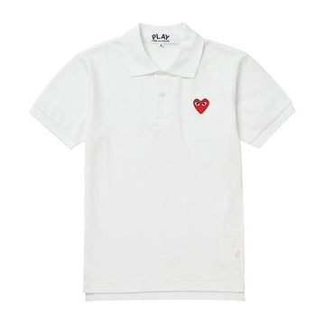 Comme Des Garcons PLAY Red Heart Logo Polo Shirt for Men 144598615