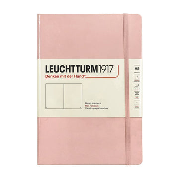 LEUCHURM Hardcover Medium A5 Powder, Blank Notebook 146352392 [P]