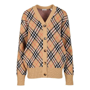BURBERRY Cardigan Wollmix Karo Beige 8110579 147569061