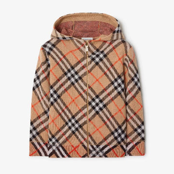 BURBERRY キッズ ニット カーディガン フード ジャケット 8104314 147569068