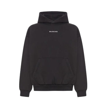 Balenciaga Hooded Sweatshirt 25FW Medium Fit Black 767877 147569362