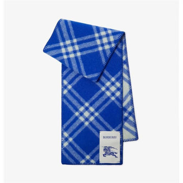 BURBERRY チェックマフラー ブルー 80796031 147569396