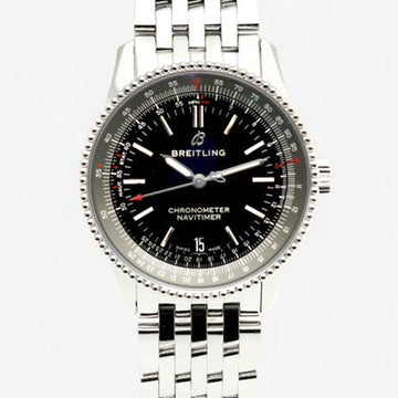 BREITLING Navitimer 38 Medium Herren Edelstahl Uhr Schwarz Automatik 2019 147575613