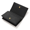 Prada Saffiano Triangle Logo Black Card Holder stamp: 1MC122 QHH F0002 121735915 [P]
