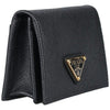 Prada Saffiano Triangle Logo Black Card Holder stamp: 1MC122 QHH F0002 121735915 [P]