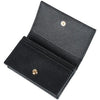 Prada Saffiano Triangle Logo Black Card Holder stamp: 1MC122 QHH F0002 121735915 [P]
