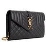 Saint Laurent Matelassé Envelope Wallet Bag 620280 BOW91 1000 121736974 [P]