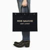 SAINT LAURENT Tote Bag Large Black Ribbed 509415 2M21E 1050 66386362 [P]