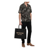 SAINT LAURENT Tote Bag Large Black Ribbed 509415 2M21E 1050 66386362 [P]