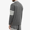 THOM BROWNE Merino-Wolle Stich Cardigan Mid Gray 038 38051538 [P]