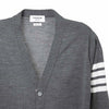 THOM BROWNE Merino-Wolle Stich Cardigan Mid Gray 038 38051538 [P]
