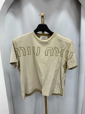 MIU MIU Garmendyd Kurzarm-T-Shirt S 147586635