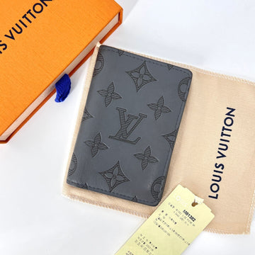 LOUIS VUITTON Monogramm Schatten Organizer Kartenetui Grau (M81382) 147589297
