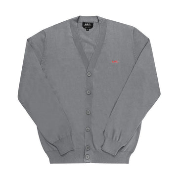 APC NEW JOSEPH V-AUSSCHNITT CARDIGAN H22229 PLA HEATHERED GREY 144730494 [P]