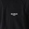 BALMAIN フロック ロゴ スウェットシャツ ブラック YH0JQ005 BB04 EAB 147599330 [P]