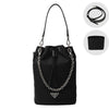 Prada Triangle Logo Strap Pouch Black Reform 1NS369 119570093 [P]