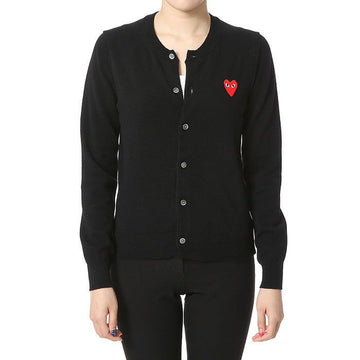 COMME DES GARCONS Rote Wappen Damen Cardigan AZ N007 051 1 93396960