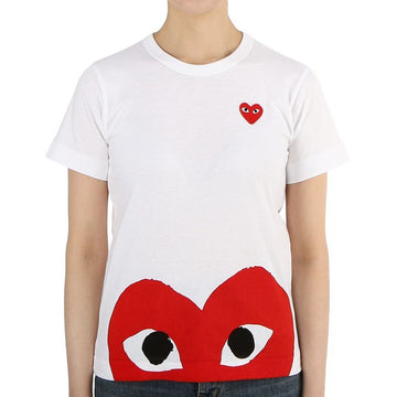 Comme Des Garcons Redwappen Heart Women's Short Sleeve T-Shirt AZ T033 051 1 27237437