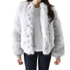 BALMAIN Faux-Fur Bomberjacke Blau 6CG 147652538 [P]