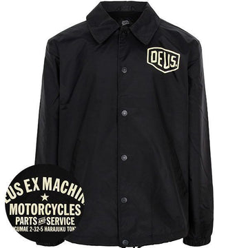 DEUS EX MACHINA Schwarze Harajuku Coach-Jacke DMW46821S 147569841 [P]