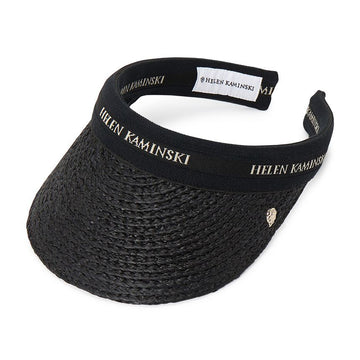 HELEN KAMINSKI ビアンカ 8 レディース バイザー HAT52204 チャコール ブラック ロゴ 147661246