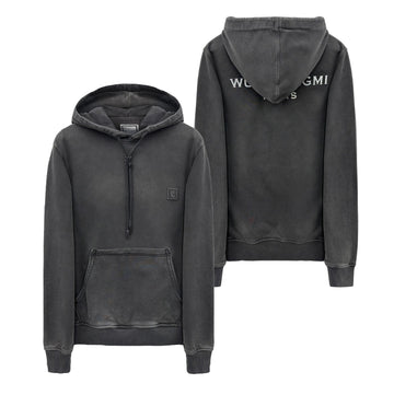 Wooyoungmi 25FW Gray Back Logo Hoodie T-shirt W253TS37777G 147663766