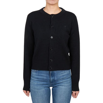 AMI Black Logo Women's Cardigan 147219309 [P]