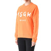 MSGM Brushed Logo Crewneck Sweatshirt Orange stamp: 3341MDM513 serial: 227799 147677932 [P]