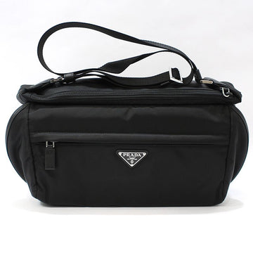 Prada Unused/ 2VH991 Black Re-Nylon Tessuto Pocono Biker Large Crossbody Bag 147690364