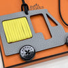 HERMES Bag Charm Tock Tock Grau H1070728 147692035 [P]