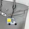 HERMES Bag Charm Tock Tock Grau H1070728 147692035 [P]