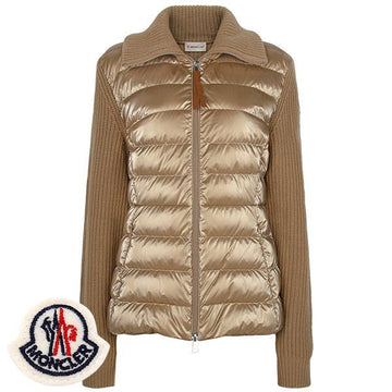MONCLER モンクレール ブラウン ニット ミックス グース ダウン ジャケット 9B00017 M1241 222 147692201
