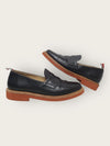 THOM BROWNE ペブルグレイン 三線タブ ペニーローファー 147693627 [P]